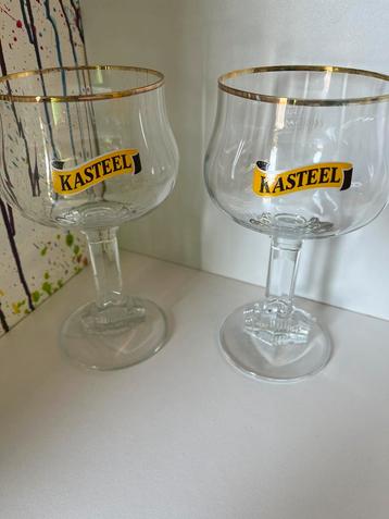 Kasteel bierglazen set van 2 glazen beschikbaar voor biedingen