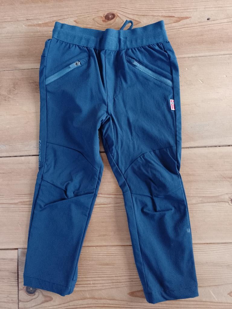 Trollkids outdoorbroek/wandelbroek donkerblauw maat 98, Broek, Gebruikt, Trollkids, Ophalen of Verzenden