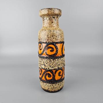 Vintage West-Duitse Fat Lava vaas. Scheurich 200-28 oranje beschikbaar voor biedingen