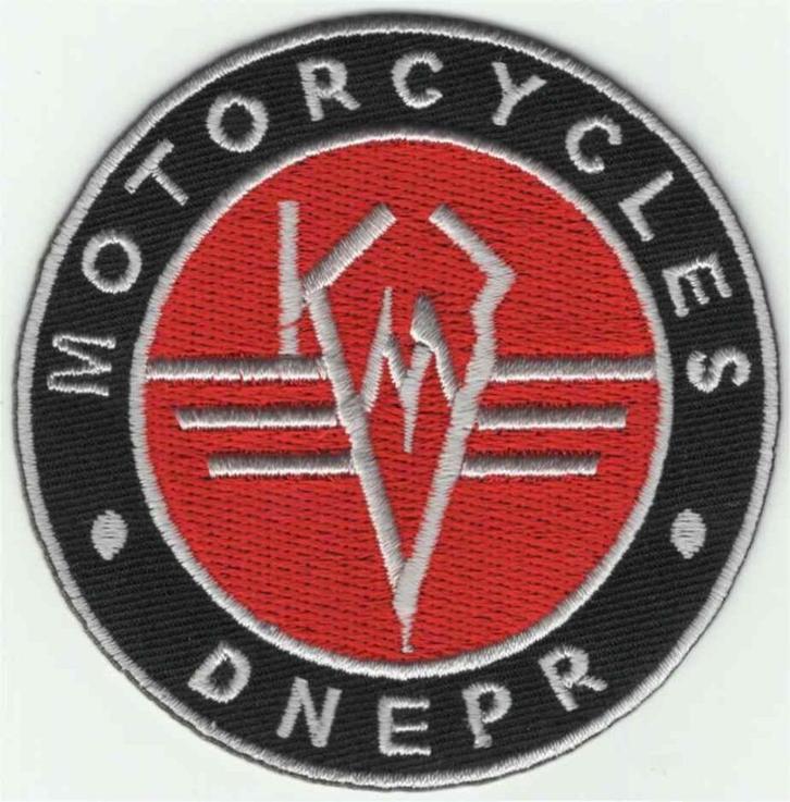 KMZ Dnepr stoffen opstrijk patch embleem, Motoren, Accessoires | Overige, Nieuw, Ophalen of Verzenden
