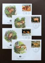 WWF WNF Ivoorkust 1985 FDC Zebraduiker, Postzegels en Munten, Postzegels | Eerstedagenveloppen, Onbeschreven, Ophalen of Verzenden