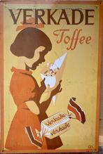 Reclamebord Verkade toffee, Verzamelen, Merken en Reclamevoorwerpen, Ophalen, Gebruikt, Reclamebord