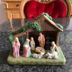 Kerststal, keramiek, terra cotta, handbeschilderd, vintage, Diversen, Kerst, Ophalen