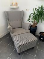 STRANDMOND Ikea - fauteuil met voetenbank, Huis en Inrichting, Fauteuils, Ophalen, Minder dan 75 cm, Zo goed als nieuw, 75 tot 100 cm