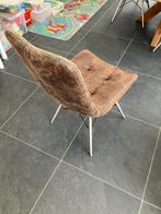 Eetkamerstoelen, Huis en Inrichting, Stoelen, Ophalen, Bruin, Zo goed als nieuw, Metaal