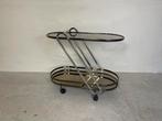 Artdeco serveerwagen bijzettafel vintage retro Bauhaus, Huis en Inrichting, Tafels | Bijzettafels, Ophalen, Gebruikt, Bauhaus