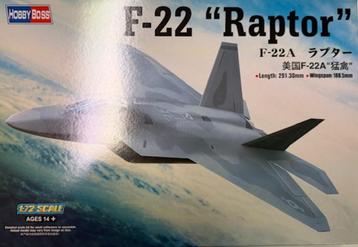 Coelianmodels, Hobby Boss 80210, F-22A Raptor, 1/72, € 15,99 beschikbaar voor biedingen