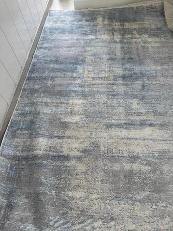 Modern Vloerkleed Grijs/Blauw/Wit/Beige - Zo Goed Als Nieuw beschikbaar voor biedingen