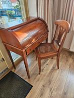 Vintage Bureau met Roldeksel, Ophalen of Verzenden, In hoogte verstelbaar, Gebruikt, Bureau
