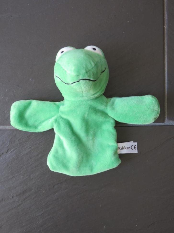 Handpop Kikker van Max Velthuijs, ca 18cm groot., Kinderen en Baby's, Speelgoed | Educatief en Creatief, Zo goed als nieuw, Ontdekken