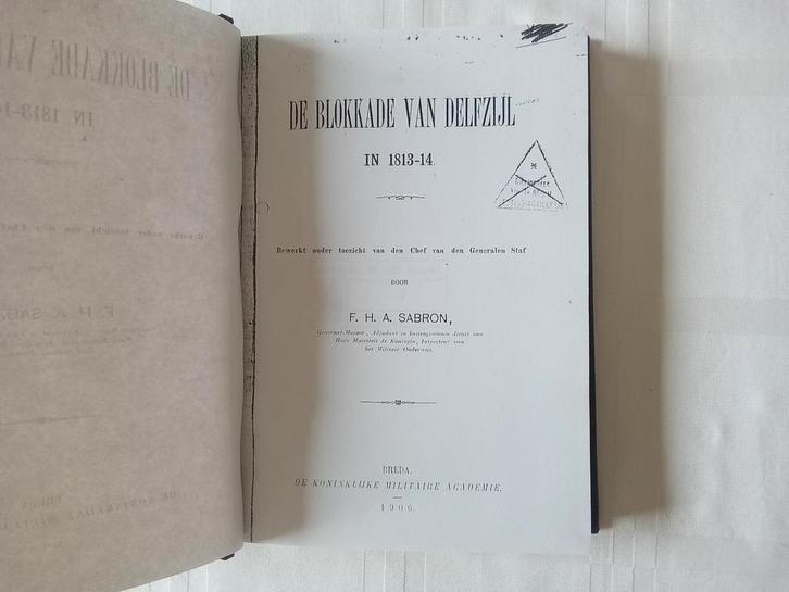 De Blokkade van Delfzijl in 1813-14 - 1906, Boeken, Oorlog en Militair, Gelezen, Ophalen of Verzenden