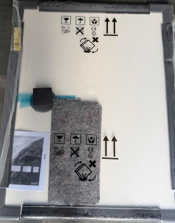 Huppe mat witte mineraalsteen douchebodem 120x 90 koopje beschikbaar voor biedingen