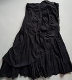 Awatara zwarte katoenen wikkelrok S/M/L/XL 100% katoen., Kleding | Dames, Rokken, Maat 38/40 (M), Zwart, Zo goed als nieuw, Onder de knie