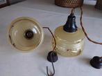 2 vintage hanglampen, Antiek en Kunst, Antiek | Lampen, Ophalen of Verzenden
