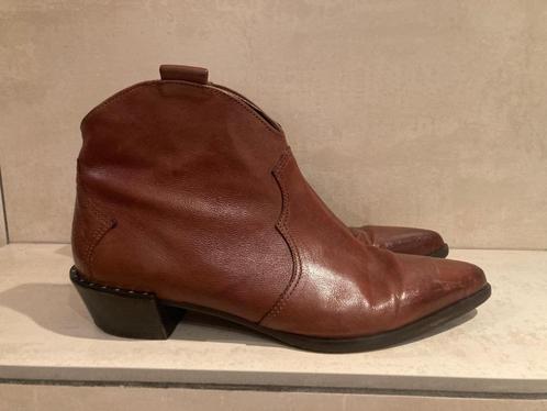 Caland lederen cowboylaarsjes | maat 9, Kleding | Dames, Schoenen, Gedragen, Lage of Enkellaarzen, Bruin, Ophalen of Verzenden