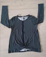 Mooi, zwart/groen shirt/longsleeve, Street One, mt 40, Maat 38/40 (M), Zwart, Street One, Ophalen of Verzenden