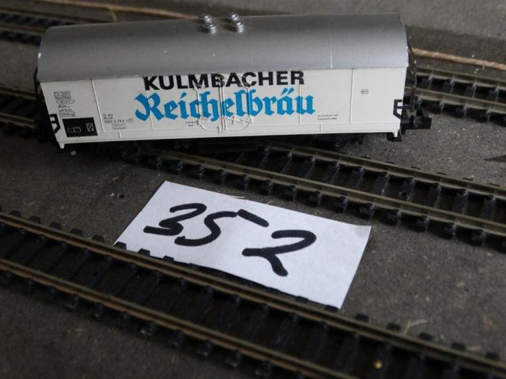 N-Spoor Fleischmann 2467. Adv 352: bierwagen Kulmbacher., Hobby en Vrije tijd, Modeltreinen | N-Spoor, Zo goed als nieuw, Wagon