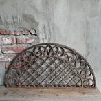 1x Gietijzeren deurmat halfrond ornament 67x35cm *Etage3*, Gebruikt, ., Ophalen of Verzenden, .