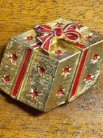 broche cadeau goud kleurig metaal, Ophalen of Verzenden