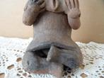 Vintage inheems aardewerk beeld wandbeeld Peru 17cm, Ophalen of Verzenden