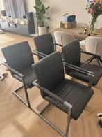 Eetkamerstoelen antraciet, Huis en Inrichting, Stoelen, Ophalen, Zo goed als nieuw, Vier, Grijs