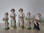 Antieke porseleinen Vienna (1) en Fasold & Stauch putti (4), Ophalen of Verzenden