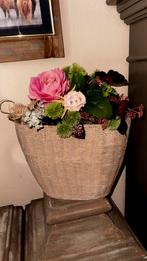 Countryfield pot Brocante met kunstbloemen boeket toef, Ophalen, Nieuw