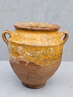Antieke Confit Pot Zuid-Frankrijk 1850-1900, Ophalen of Verzenden, Rechthoekig