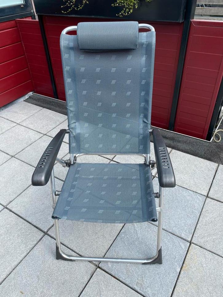 2x Dukdalf Tuinstoelen - Comfortabel!, Tuin en Terras, Tuinstoelen, Gebruikt, Aluminium, Inklapbaar, Ophalen