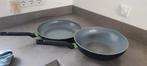 Bk Wok en grote koekenpan, Ophalen, Gebruikt, Rvs, Wok