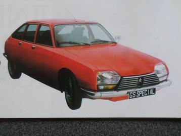 Citroën GS Special Brochure beschikbaar voor biedingen
