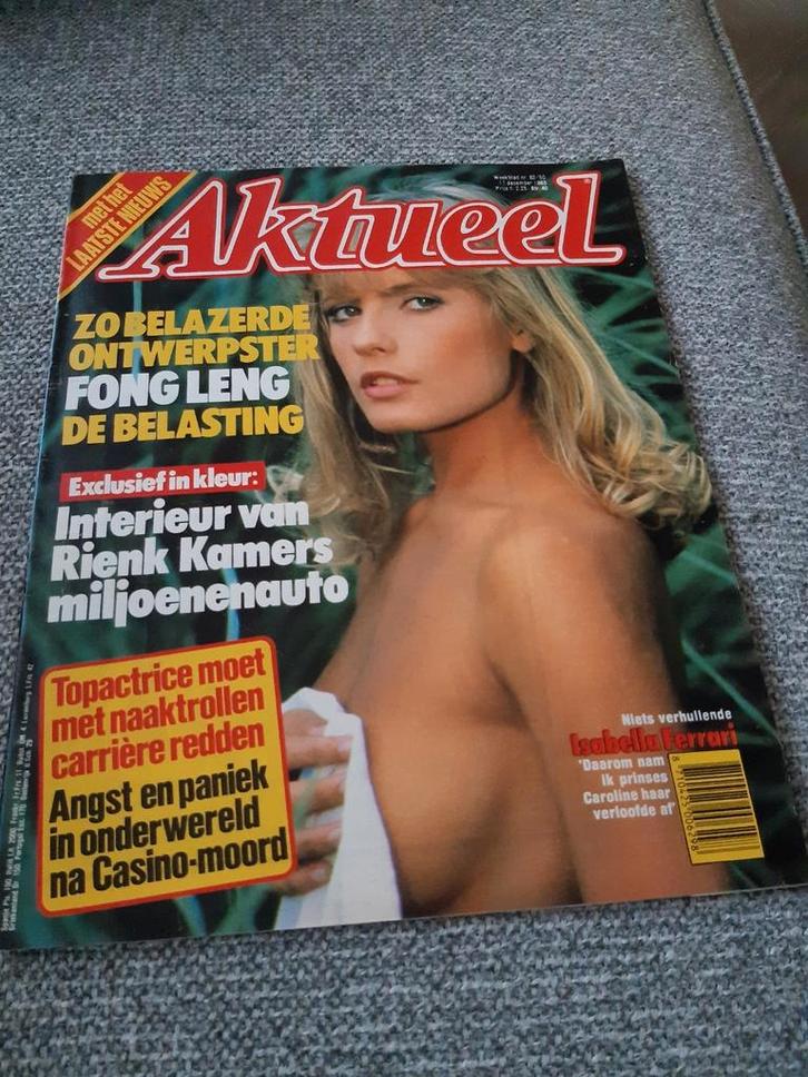 50.Aktueel 1983. Isabella Ferrari. Fong Leng. Rienk Kamers., Verzamelen, Tijdschriften, Kranten en Knipsels, Tijdschrift, 1980 tot heden