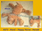 H273 Hond - Happy Horse : lichtbruine hond Herald (40cm), Ophalen, Zo goed als nieuw, Hond