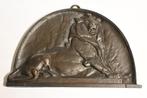 leeuw van Belfort plaque sculptuur Frederic Auguste Barthold, Ophalen of Verzenden, Brons