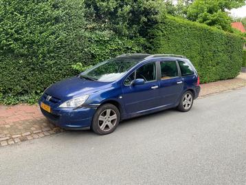 Peugeot 307 2.0 16V SW 2003 Blauw, pano, APK 1/4/2026! beschikbaar voor biedingen