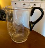 Vintage glazen waterkan - sapkan, Ophalen of Verzenden