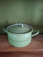 Groen emaille pan groot, Ophalen of Verzenden