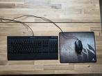 Gaming keyboard, muis & muismat van Corsair, Ophalen, Zo goed als nieuw, Qwerty, Ergonomisch