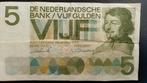 1966, Vondel, 5 gulden biljet, Postzegels en Munten, Bankbiljetten | Nederland, Ophalen of Verzenden, 5 gulden, Los biljet