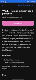 Kaartjes Walibi Holland., Tickets en Kaartjes, Twee personen, Overige soorten, Pretpark