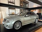 1:18 Mercedes C63 AMG W204 grijs 2008 Autoart 76275, Auto, Autoart, Nieuw, Ophalen of Verzenden