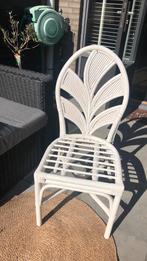 gewilde rotan stoel wit, Tuin en Terras, Ophalen, Zo goed als nieuw