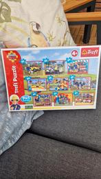 Trefl Brandweerman Sam 9 in 1 puzzels, Ophalen of Verzenden, 10 tot 50 stukjes, Zo goed als nieuw