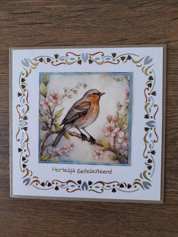 Hobbydots wenskaart Gefeliciteerd + envelop beschikbaar voor biedingen