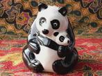 Mooie vintage Engelse Wade spaarpot als panda met jong.