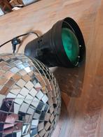 Discobal doorsnee 20cm met Skytec Discolamp Skytec, Muziek en Instrumenten, Licht en Laser, Ophalen of Verzenden, Zo goed als nieuw