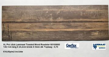 Pvc click Toasted Wood Roadster 5mm toplaag 0,70 €16,95p/m2