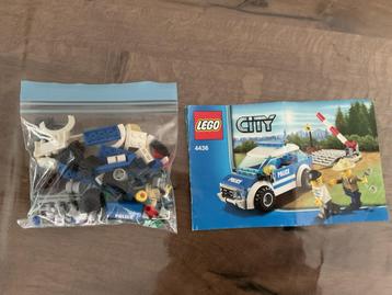 Lego City 4436 Politiewagen Compleet met Boekje beschikbaar voor biedingen