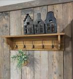 Kapstok teakhouten, Huis en Inrichting, Woonaccessoires | Kapstokken, Nieuw, Minder dan 100 cm, Hout, Ophalen
