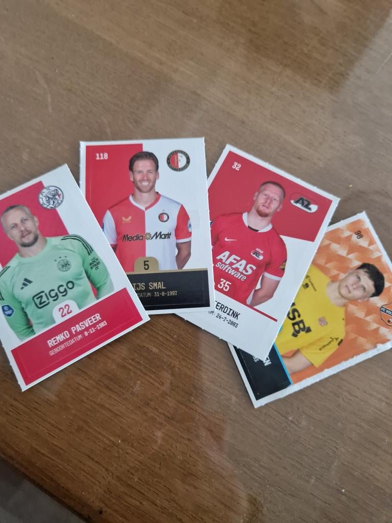Voetbalplaatjes plus, Ophalen of Verzenden, Zo goed als nieuw, Meerdere stickers